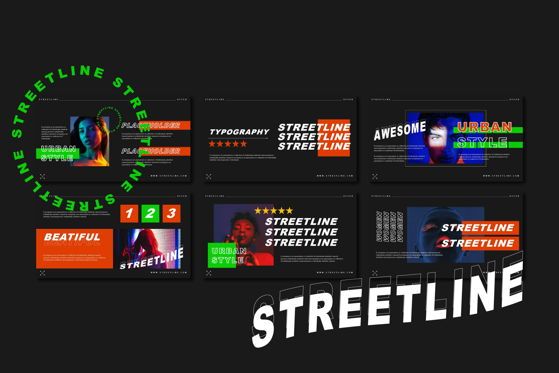 Streeline - Google Slide, 幻灯片 5, 05548, 演示模板 — PoweredTemplate.com