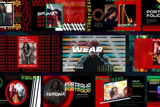 Streetwear - Google Slide, Slide 2, 05550, Presentation Templates — PoweredTemplate.com