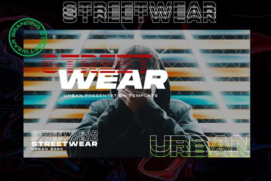 Streetwear - Google Slide, 슬라이드 4, 05550, 프레젠테이션 템플릿 — PoweredTemplate.com