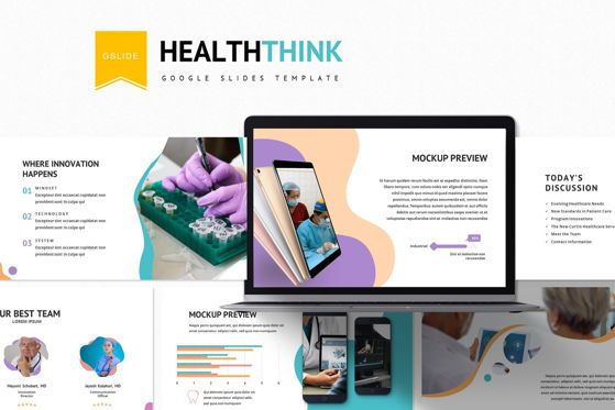 Healthink - Google Slide, 05556, Modèles de présentations — PoweredTemplate.com