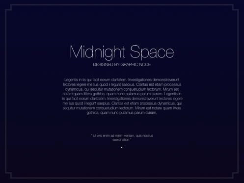 Midnight Space Google Slides Presentation Template, Deslizar 13, 05567, Modelos de Apresentação — PoweredTemplate.com