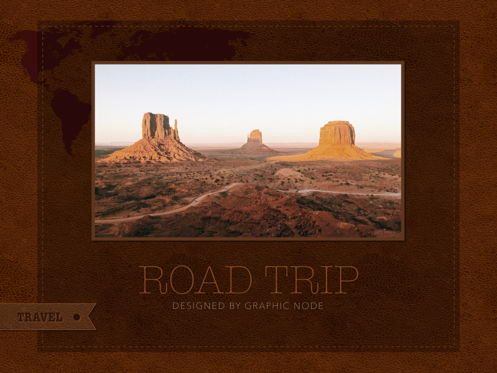 Road Trip Google Slides Presentation Template, 幻灯片 2, 05571, 演示模板 — PoweredTemplate.com