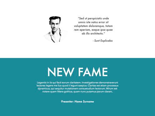 New Fame Keynote Presentation Template, Diapositiva 12, 05628, Plantillas de presentación — PoweredTemplate.com