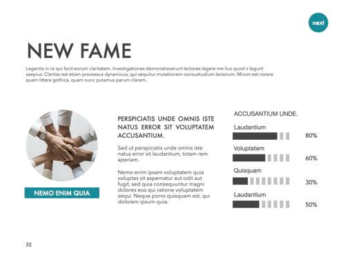 New Fame Keynote Presentation Template, 幻灯片 27, 05628, 演示模板 — PoweredTemplate.com