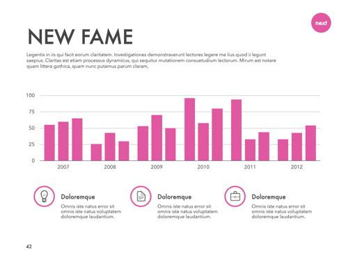 New Fame Keynote Presentation Template, Diapositiva 38, 05628, Plantillas de presentación — PoweredTemplate.com