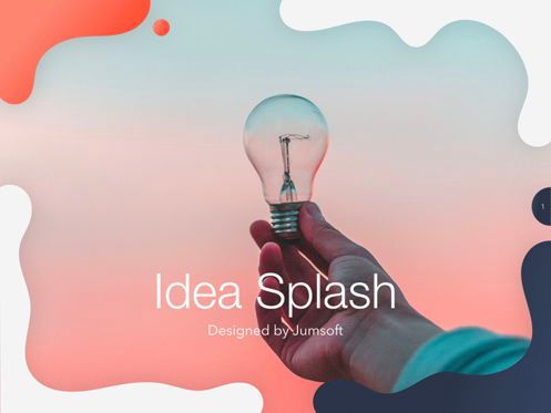 Idea Splash Keynote Template, Slide 2, 05655, Presentation Templates — PoweredTemplate.com