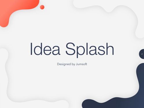 Idea Splash Keynote Template, Slide 3, 05655, Modelli Presentazione — PoweredTemplate.com