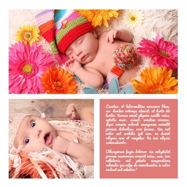 Baby Photo Album Presentation, スライド 18, 05670, プレゼンテーションテンプレート — PoweredTemplate.com
