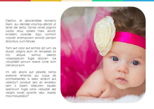 Baby Photo Album Presentation, 슬라이드 4, 05670, 프레젠테이션 템플릿 — PoweredTemplate.com