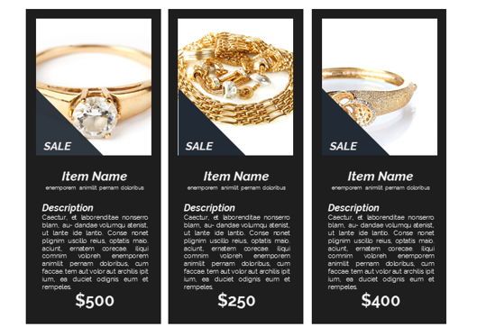 Jewelry Catalog Presentation Template, 幻灯片 4, 05671, 演示模板 — PoweredTemplate.com