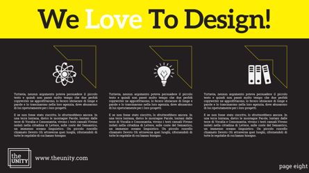Unity Graphic Designs Portfolio, Slide 8, 05681, Presentation Templates — PoweredTemplate.com
