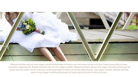 Minimalist Wedding Photo Album, Slide 13, 05684, Presentation Templates — PoweredTemplate.com