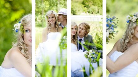 Minimalist Wedding Photo Album, Dia 7, 05684, Presentatie Templates — PoweredTemplate.com