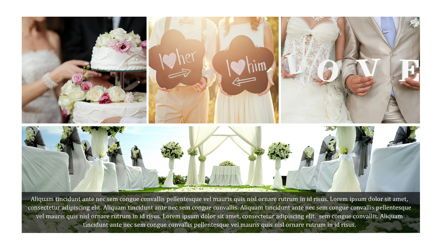 Minimalist Wedding Photo Album, 슬라이드 8, 05684, 프레젠테이션 템플릿 — PoweredTemplate.com