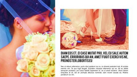 Modern Minimalist Wedding Album Template, Diapositiva 12, 05685, Plantillas de presentación — PoweredTemplate.com