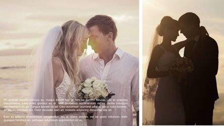 Modern Minimalist Wedding Album Template, Slide 3, 05685, Presentation Templates — PoweredTemplate.com