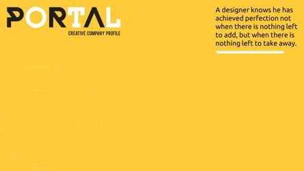 Portal Creative Company Profile Template, Diapositive 5, 05696, Modèles de présentations — PoweredTemplate.com