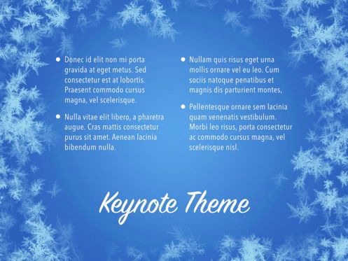 Hello Winter Keynote Template, Diapositive 12, 05700, Modèles de présentations — PoweredTemplate.com