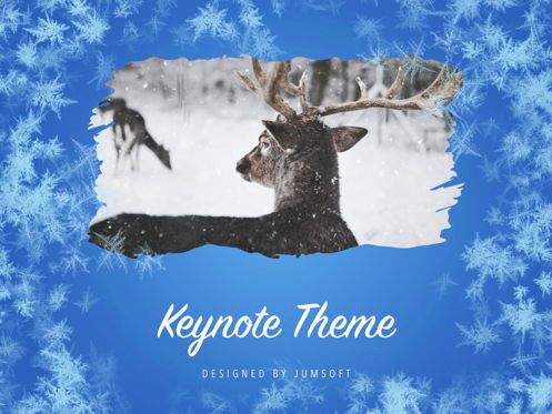 Hello Winter Keynote Template, Slide 13, 05700, Presentation Templates — PoweredTemplate.com