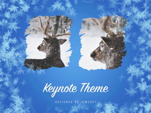 Hello Winter Keynote Template, Slide 14, 05700, Presentation Templates — PoweredTemplate.com