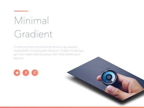 Minimal Gradient PowerPoint Template, Deslizar 2, 05708, Modelos de Apresentação — PoweredTemplate.com
