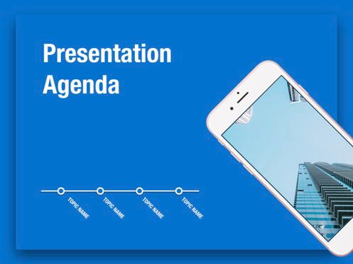 Endless Blue PowerPoint Template, Slide 4, 05709, Templat Presentasi — PoweredTemplate.com
