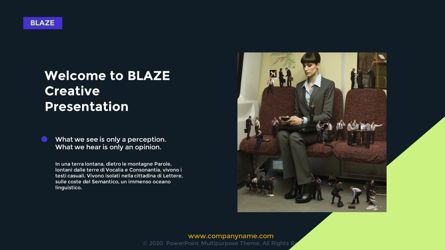 Blaze Company Presentation, Dia 4, 05711, Presentatie Templates — PoweredTemplate.com