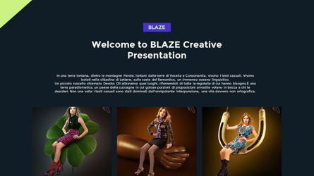 Blaze Company Presentation, スライド 6, 05711, プレゼンテーションテンプレート — PoweredTemplate.com