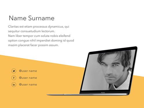 Orange Touch Keynote Template, Diapositive 7, 05715, Modèles de présentations — PoweredTemplate.com