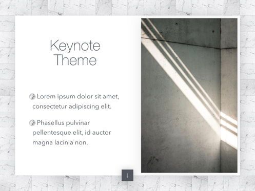 Marmoreal Keynote Template, Diapositive 17, 05728, Modèles de présentations — PoweredTemplate.com
