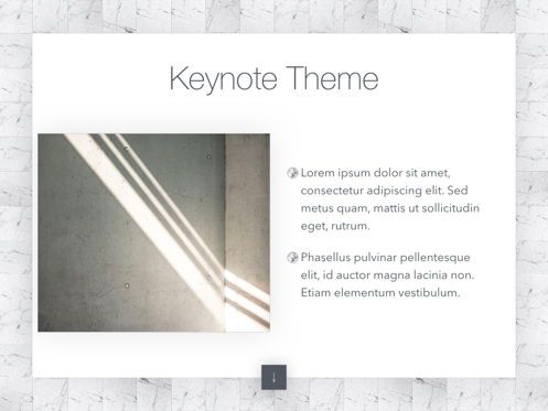 Marmoreal Keynote Template, Slide 31, 05728, Presentation Templates — PoweredTemplate.com