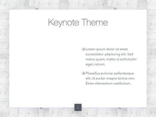 Marmoreal Keynote Template, Diapositive 33, 05728, Modèles de présentations — PoweredTemplate.com