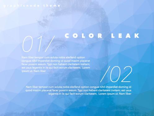 Color Leak Keynote Presentation Template, Slide 16, 05736, Presentation Templates — PoweredTemplate.com