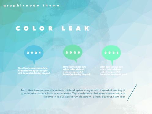 Color Leak Keynote Presentation Template, Slide 17, 05736, Modelli Presentazione — PoweredTemplate.com
