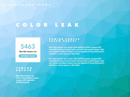 Color Leak Keynote Presentation Template, Slide 5, 05736, Templat Presentasi — PoweredTemplate.com