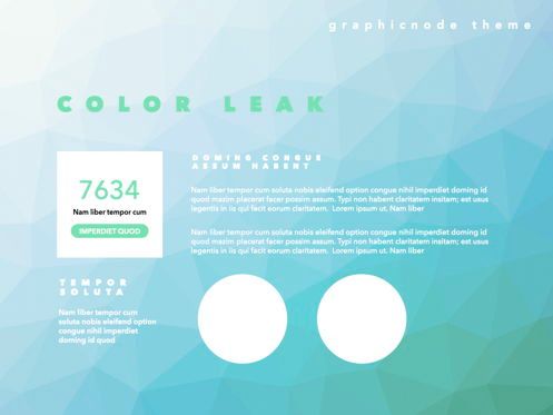 Color Leak Keynote Presentation Template, Slide 6, 05736, Modelli Presentazione — PoweredTemplate.com