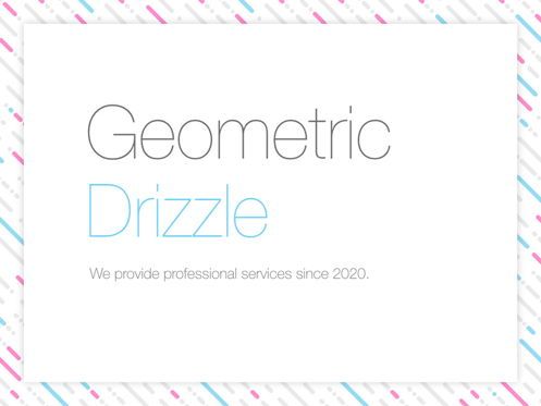 Geometric Drizzle Keynote Template, Deslizar 2, 05743, Modelos de Apresentação — PoweredTemplate.com