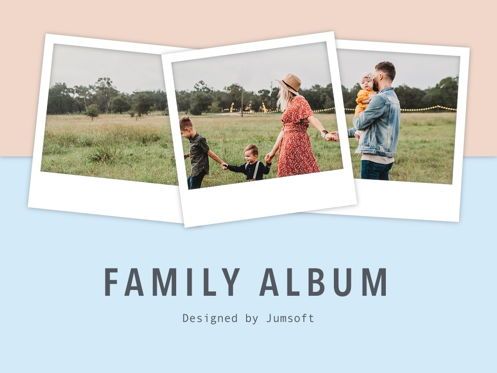 Family Album PowerPoint Template, スライド 2, 05744, プレゼンテーションテンプレート — PoweredTemplate.com