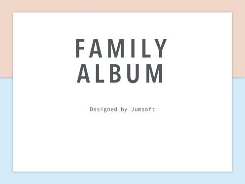 Family Album PowerPoint Template, 슬라이드 3, 05744, 프레젠테이션 템플릿 — PoweredTemplate.com