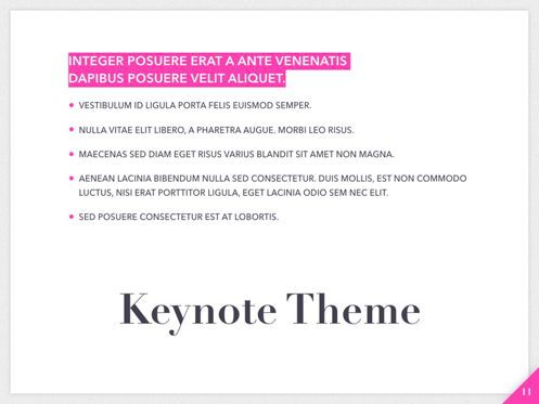 Extremely Pink Keynote Template, Diapositive 12, 05749, Modèles de présentations — PoweredTemplate.com