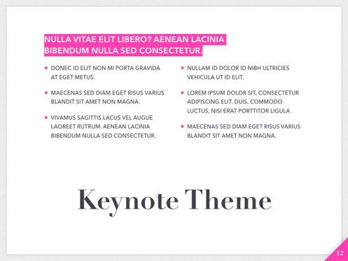 Extremely Pink Keynote Template, Slide 13, 05749, Presentation Templates — PoweredTemplate.com
