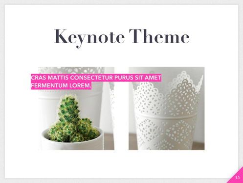 Extremely Pink Keynote Template, Diapositive 16, 05749, Modèles de présentations — PoweredTemplate.com