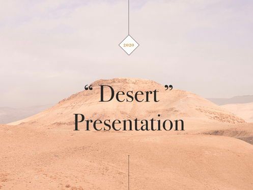 Desert PowerPoint Tempate, スライド 2, 05764, プレゼンテーションテンプレート — PoweredTemplate.com