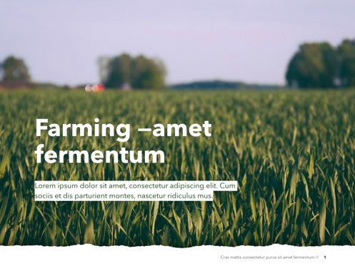 Farming PowerPoint Template, Slide 2, 05765, Presentation Templates — PoweredTemplate.com