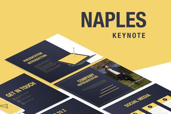 Naples Keynote Template, Plantilla de Keynote, 05769, Plantillas de presentación — PoweredTemplate.com