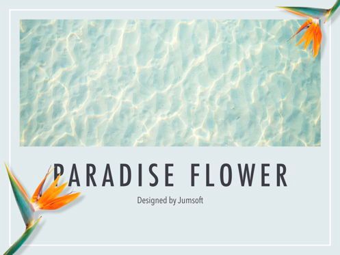 Paradise Flower Keynote Template, 슬라이드 13, 05775, 프레젠테이션 템플릿 — PoweredTemplate.com