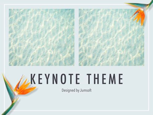 Paradise Flower Keynote Template, Diapositive 14, 05775, Modèles de présentations — PoweredTemplate.com