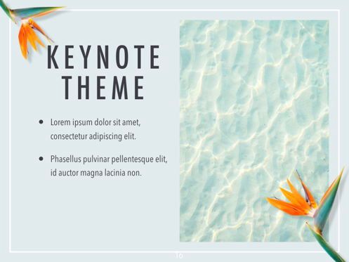 Paradise Flower Keynote Template, Slide 17, 05775, Presentation Templates — PoweredTemplate.com