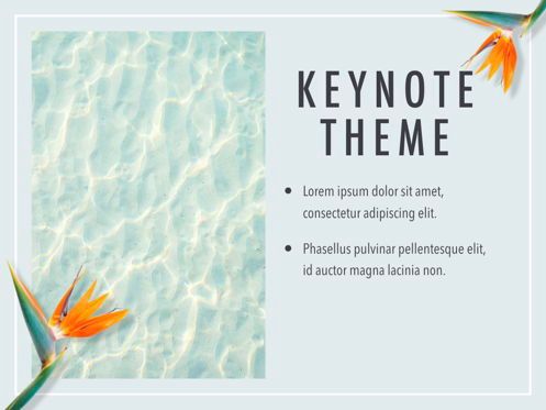 Paradise Flower Keynote Template, Diapositive 18, 05775, Modèles de présentations — PoweredTemplate.com