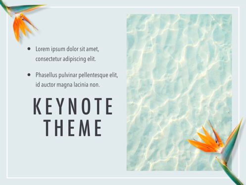 Paradise Flower Keynote Template, Slide 19, 05775, Presentation Templates — PoweredTemplate.com